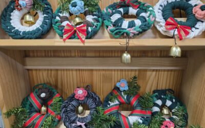 [녹색시민교육] 양말목 뜨개소 ‘크리스마스 리스’ 만들기 진행